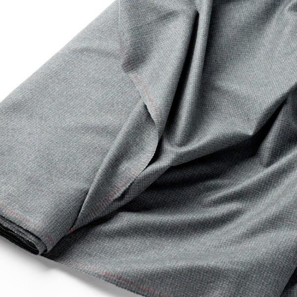Loden Houndstooth Worsted Flannel