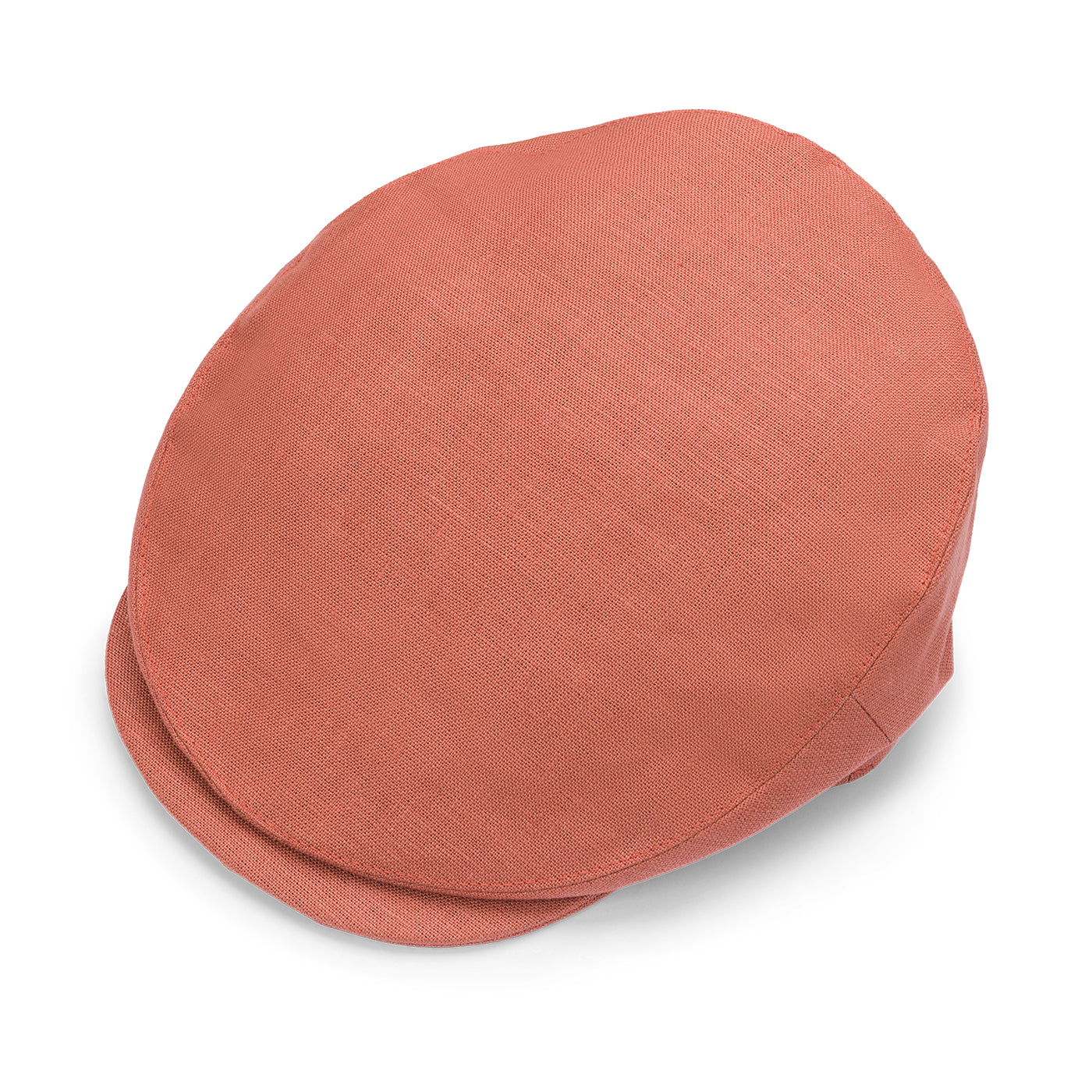 Fox Linen Plainweave Burnt Orange Snap Brim Flat Cap