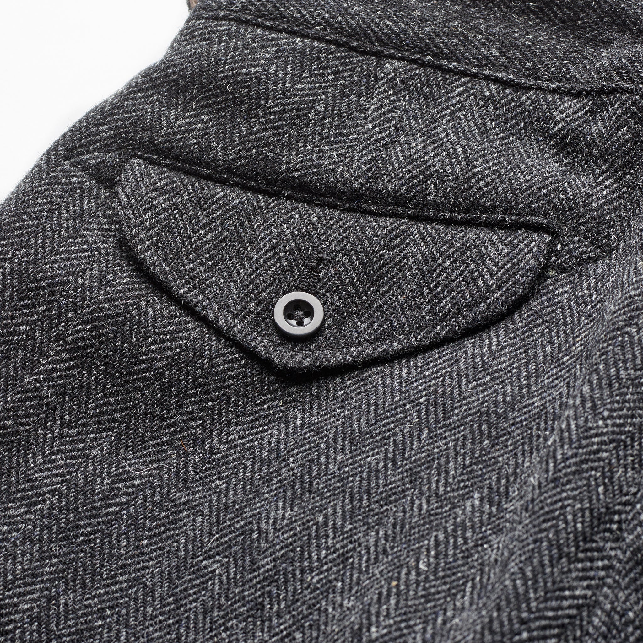 Kenneth Field x Fox Gurkha trousers Charcoal Herringbone
