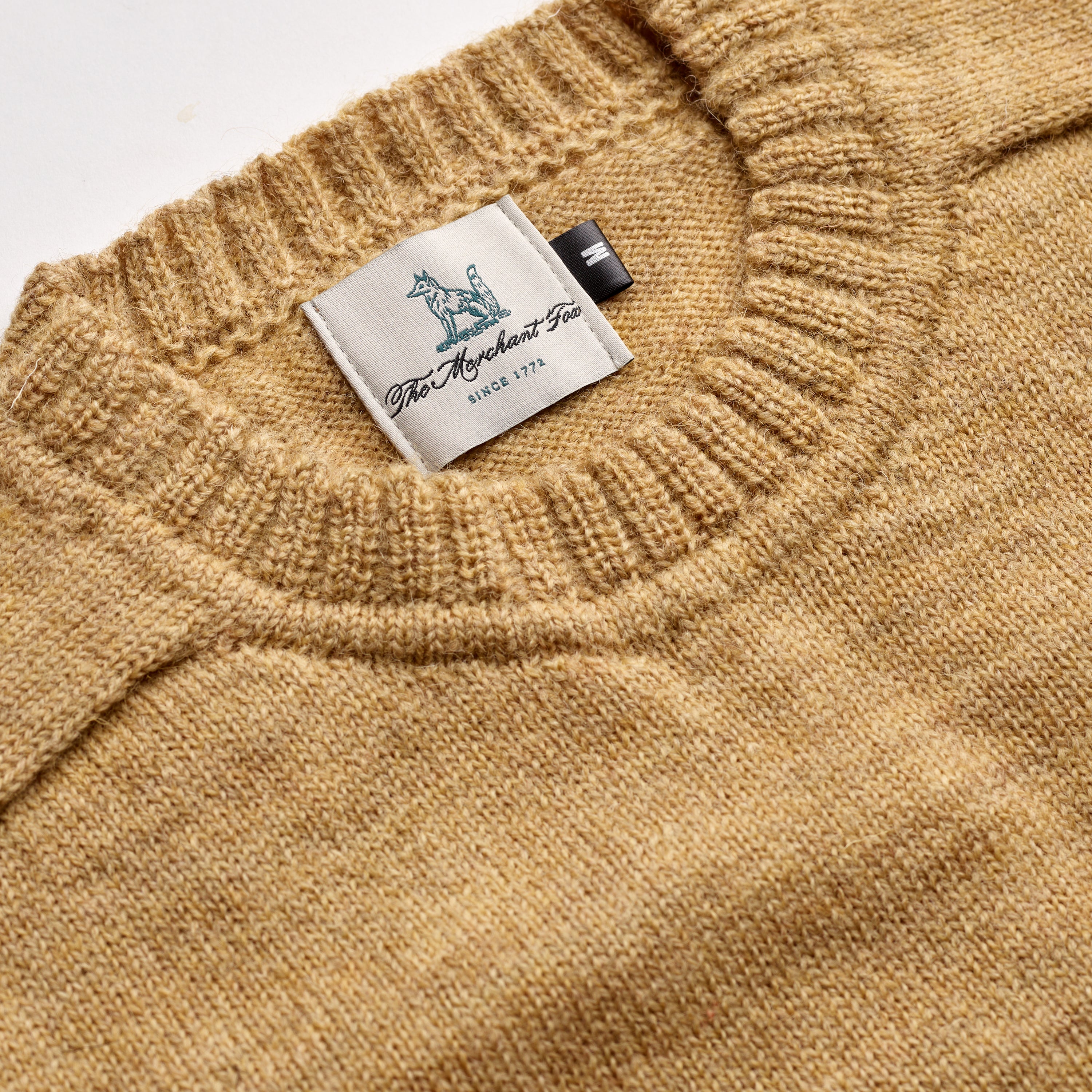 The Lightweight Crew Neck Jumper in Golden Brown
