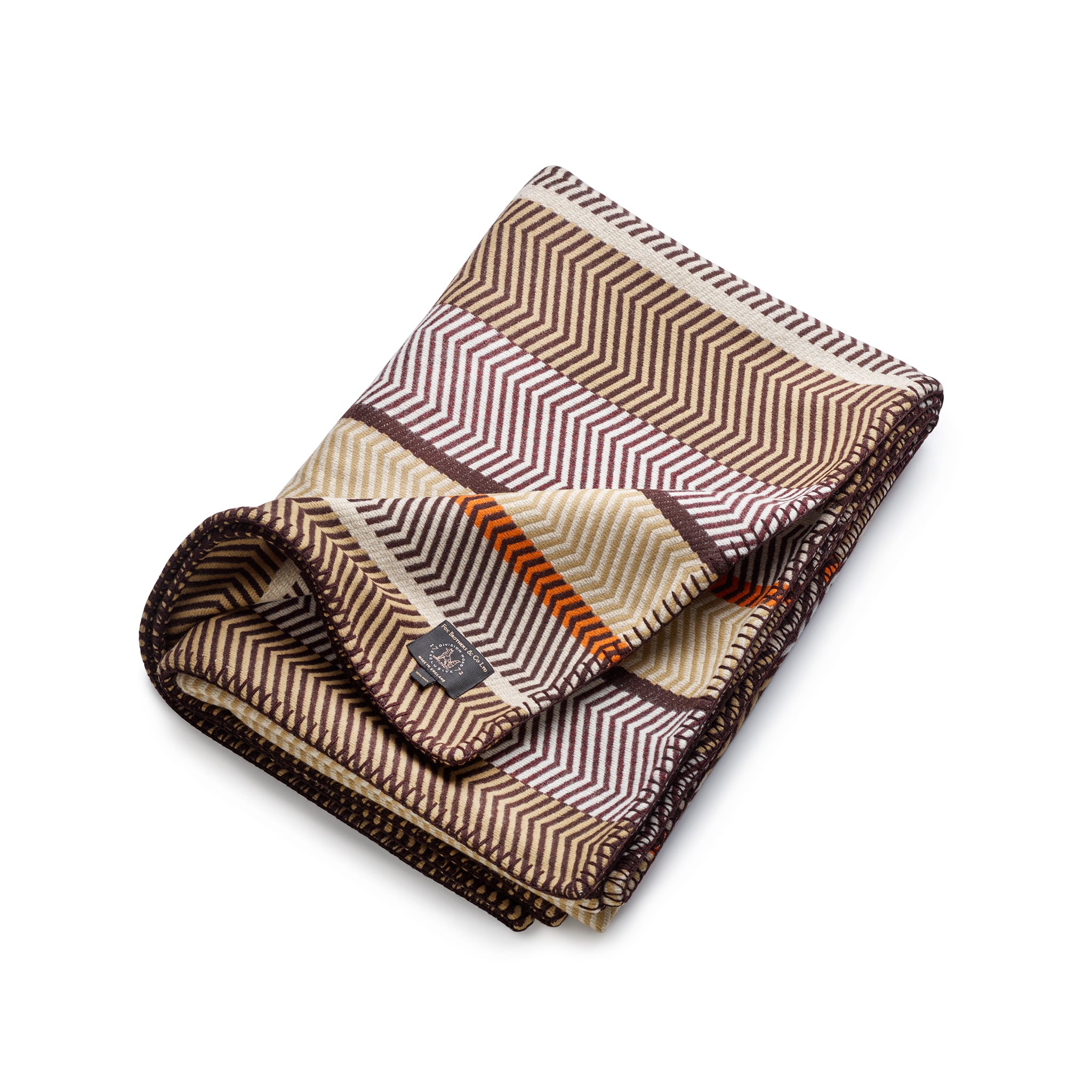 FOX x DR Jacquard Grand Herringbone Blanket
