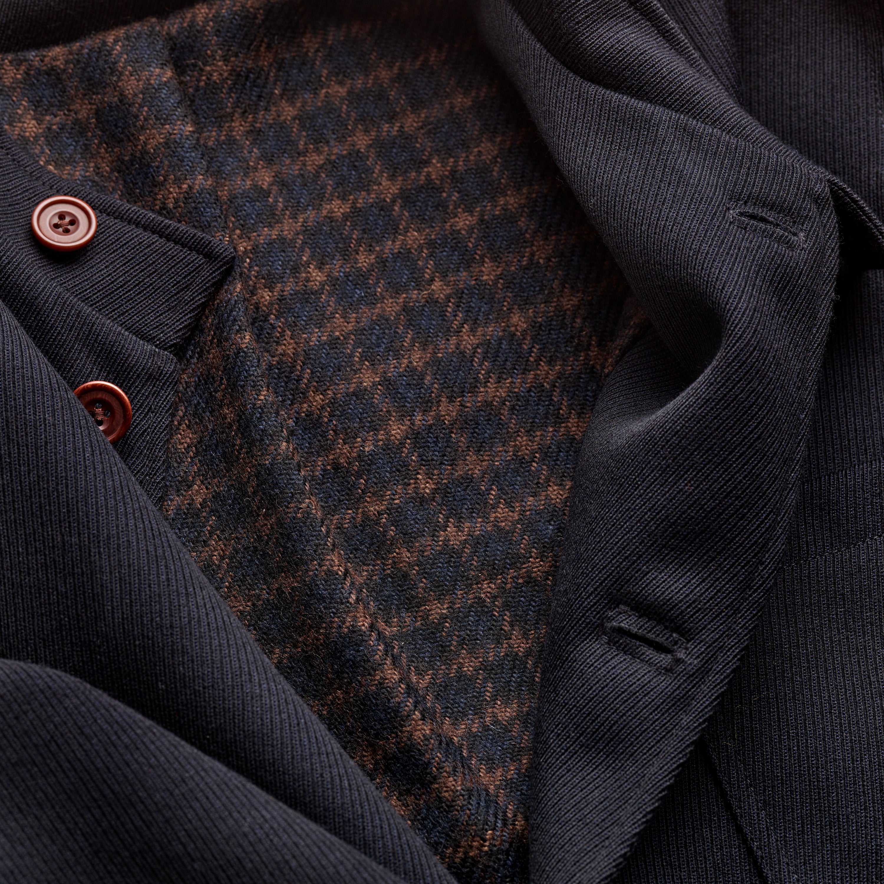 The Early Twill Coat with Tweed Lining