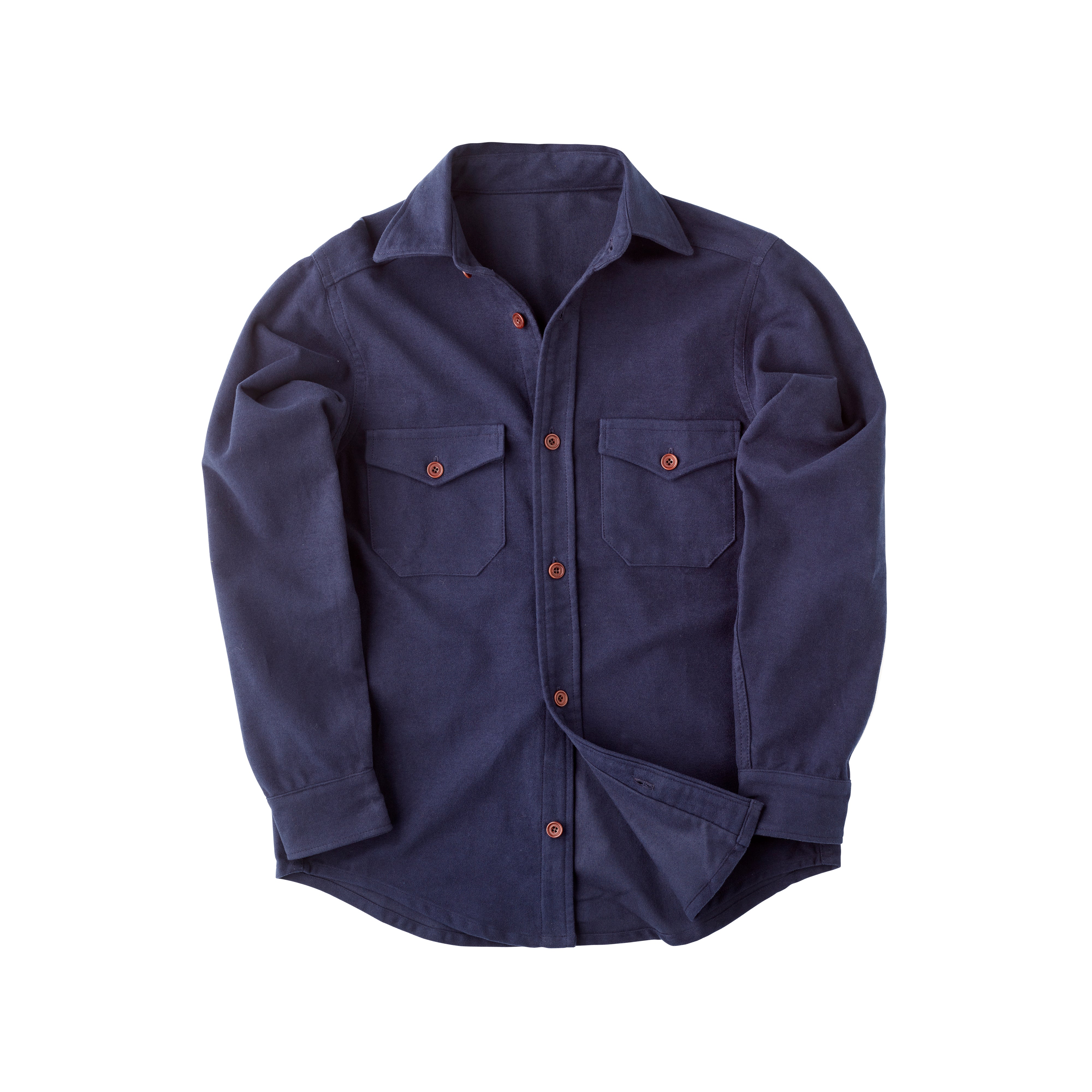 The Navy Moleskin Shirt