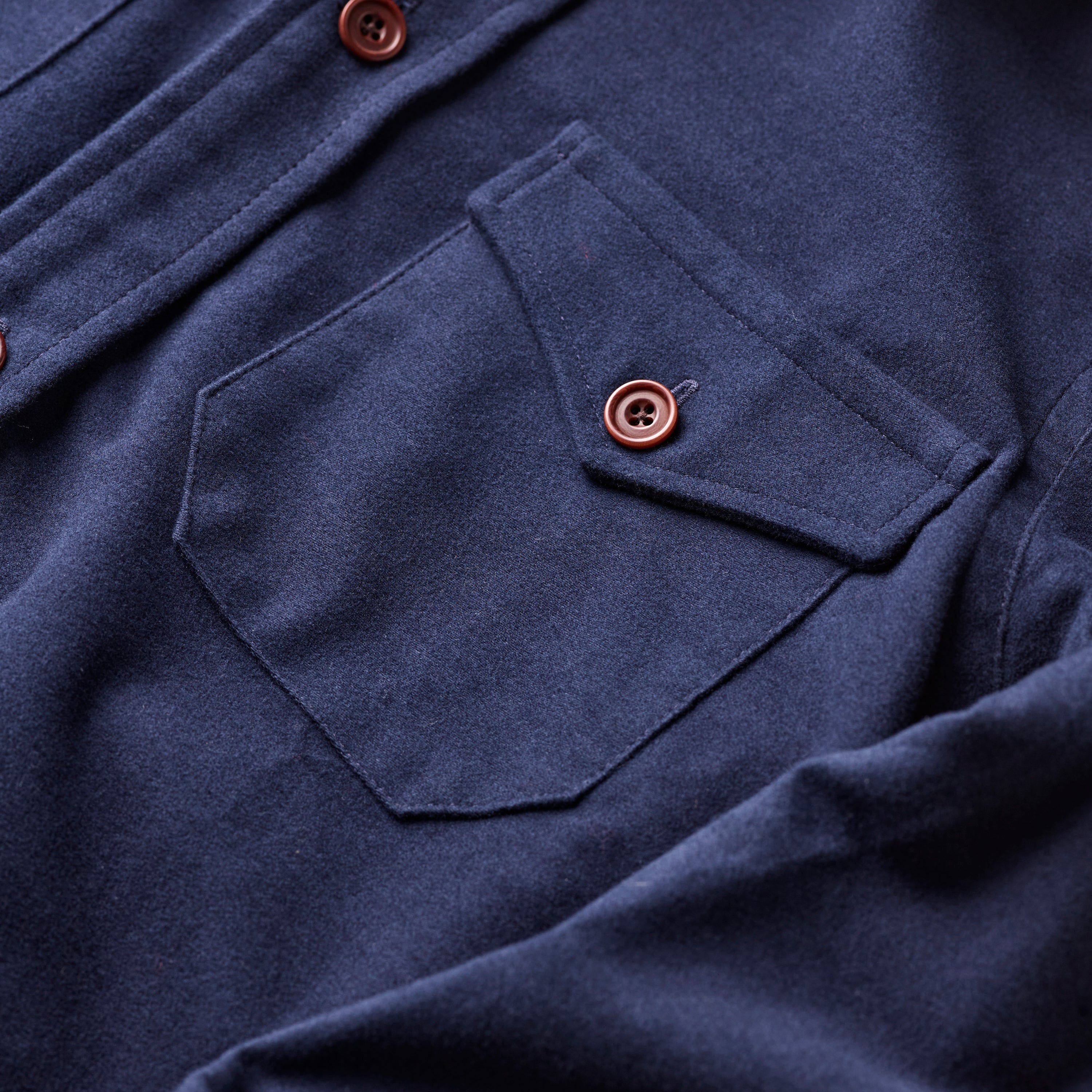 The Navy Moleskin Shirt