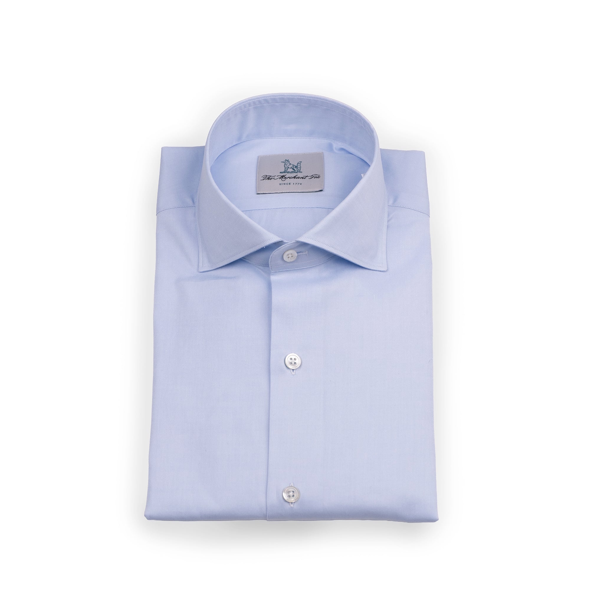 The Niven Fox Classic Light Blue Twill Shirt