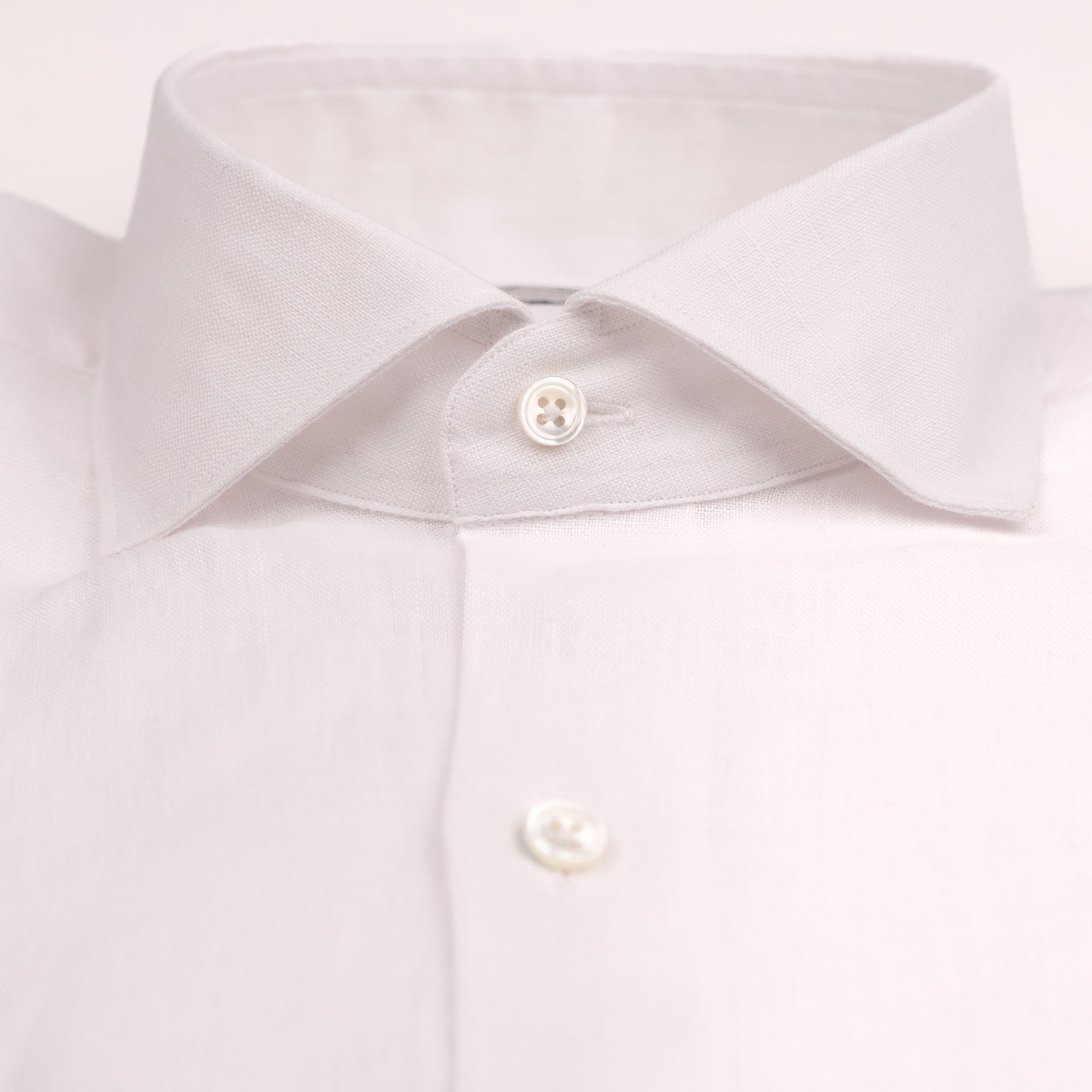 The Niven Fox Summer White Linen Shirt