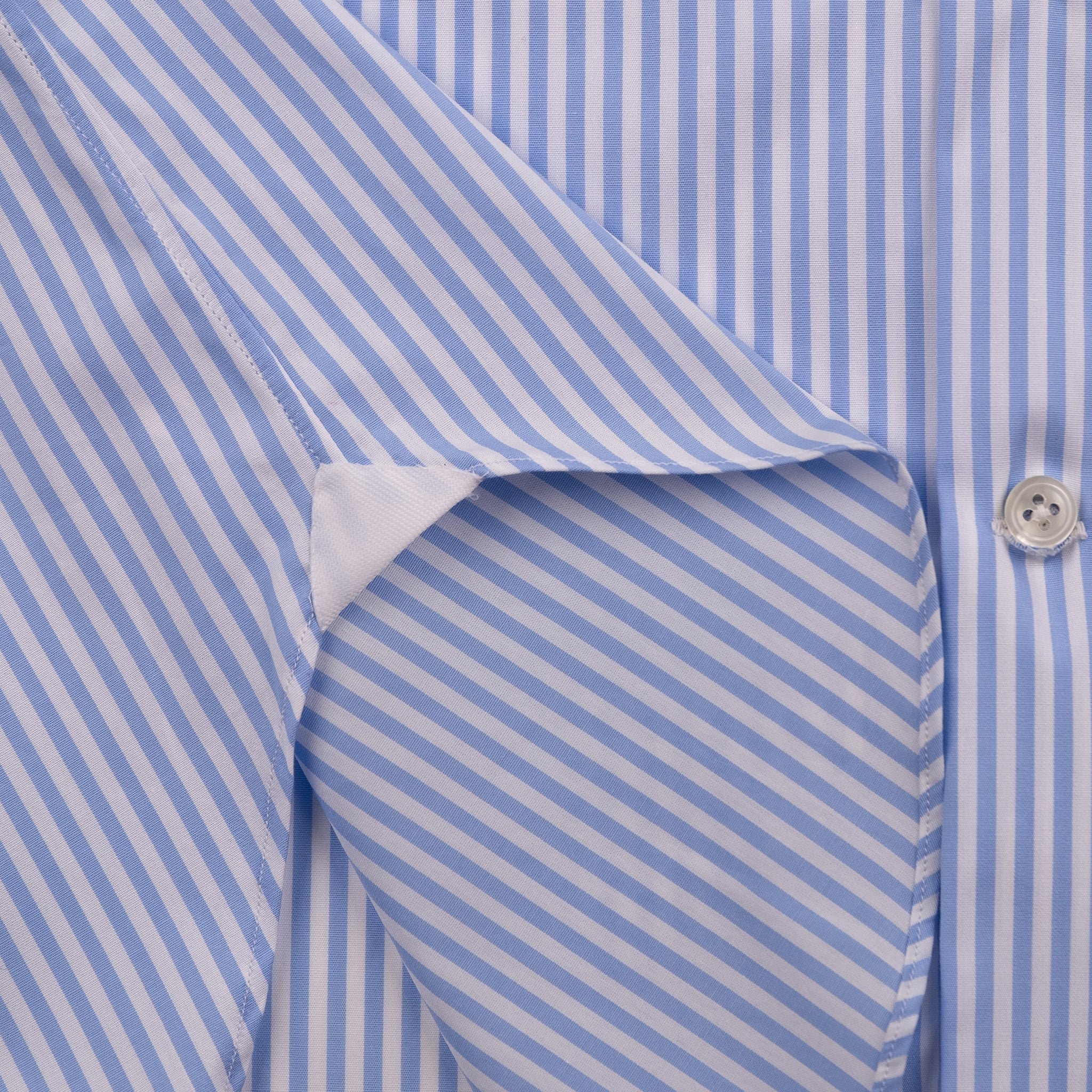 The Niven Fox Classic Sky Blue Bengal Stripe Shirt
