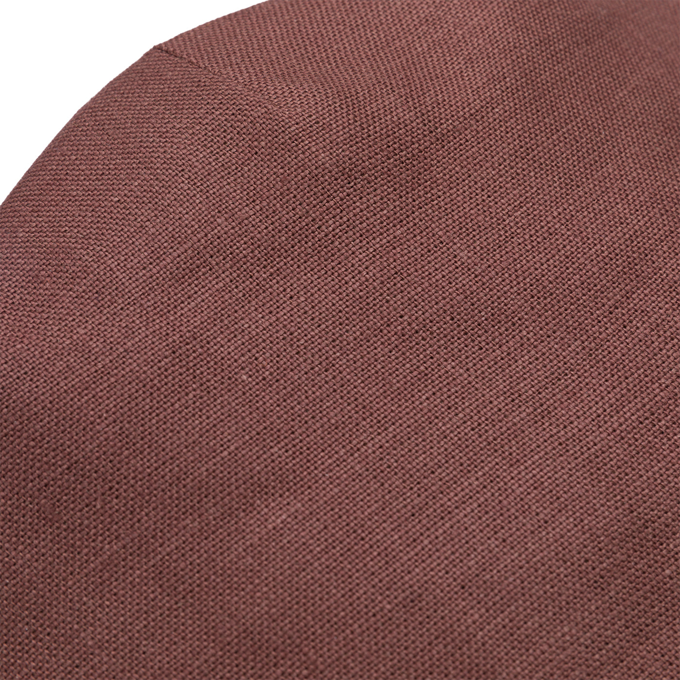 Fox Linen Plainweave Chocolate Fixed Brim Flat Cap