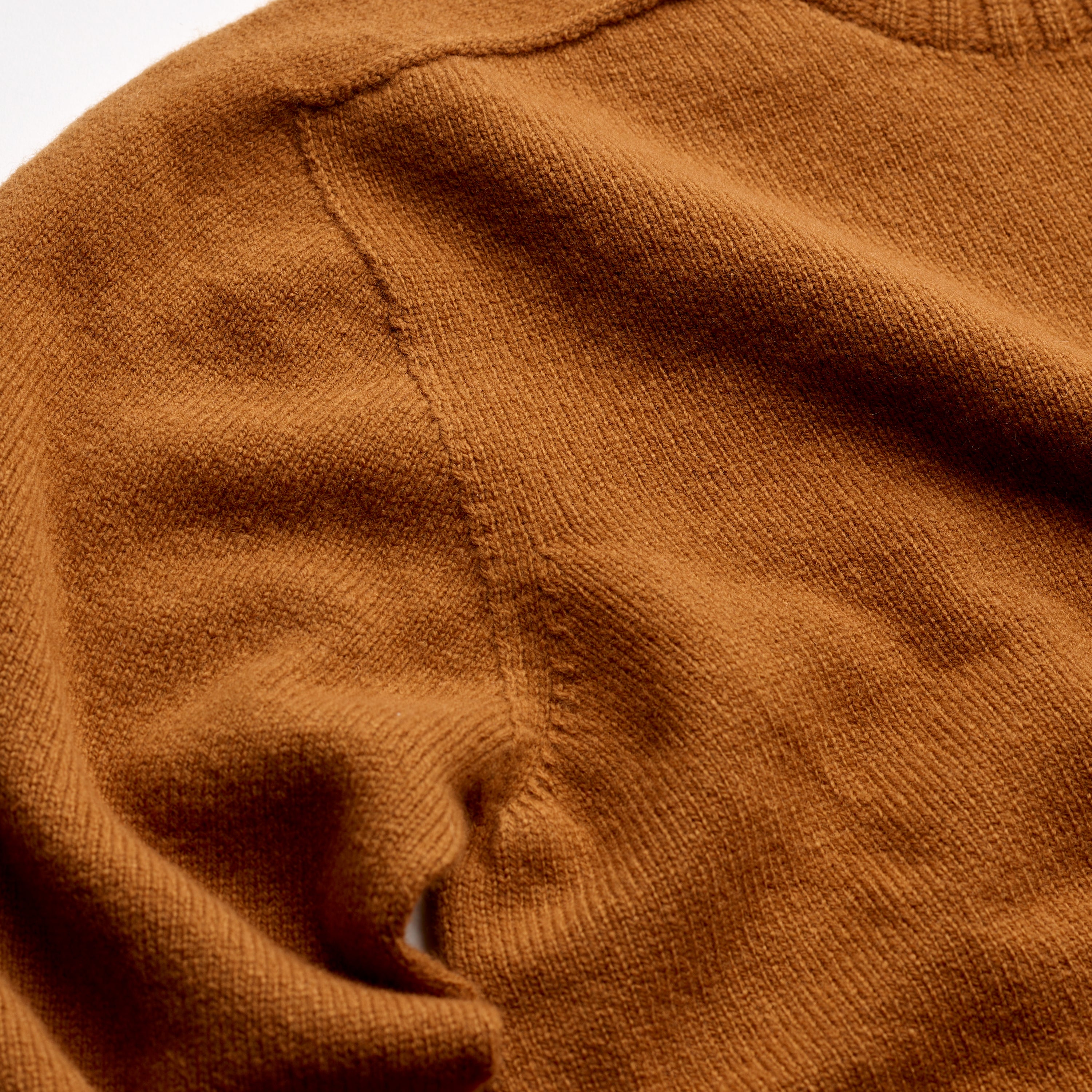 The Superfine Lambswool Crew Neck Jumper in Russett
