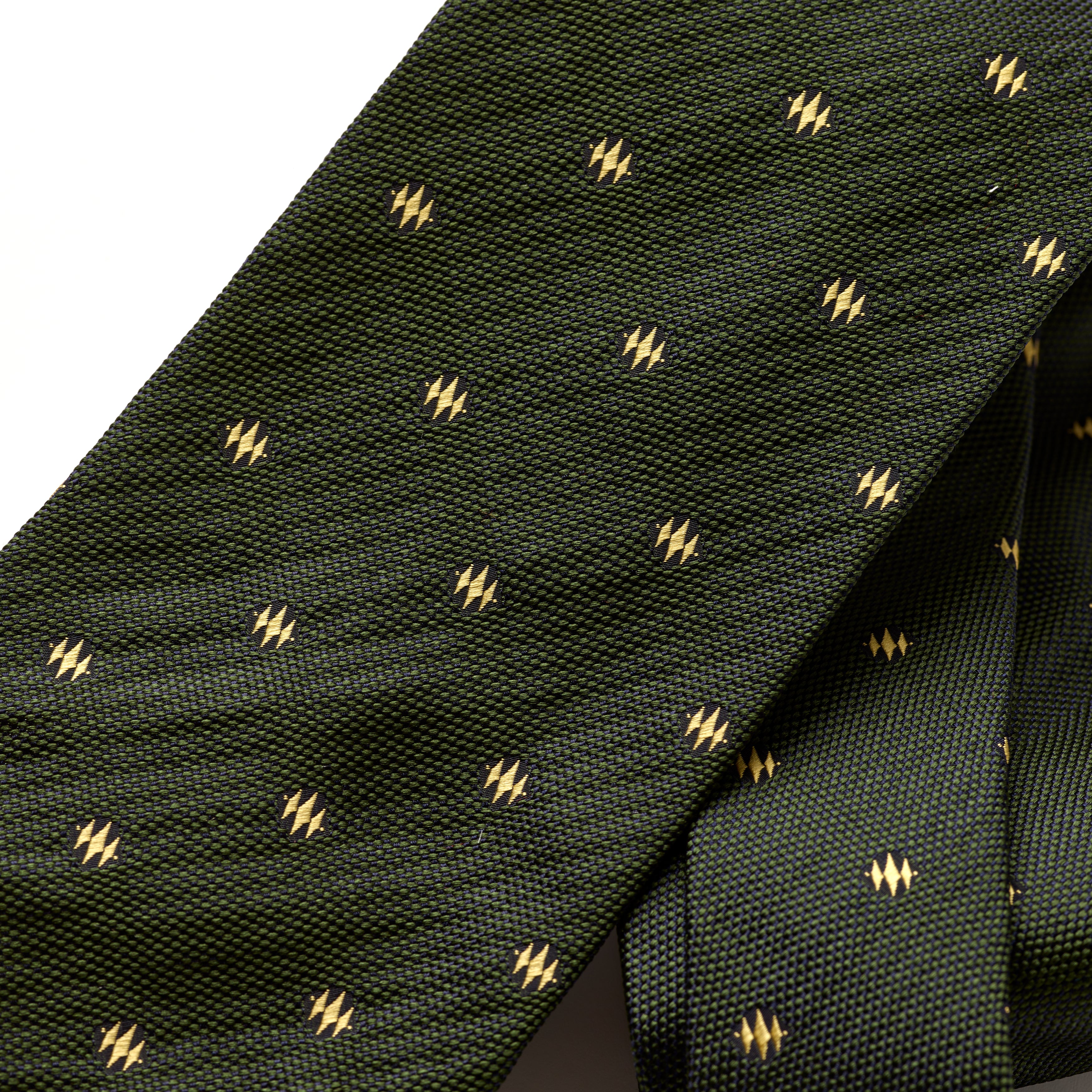 Tie Your Tie Dark Green Silk Geometric Tie