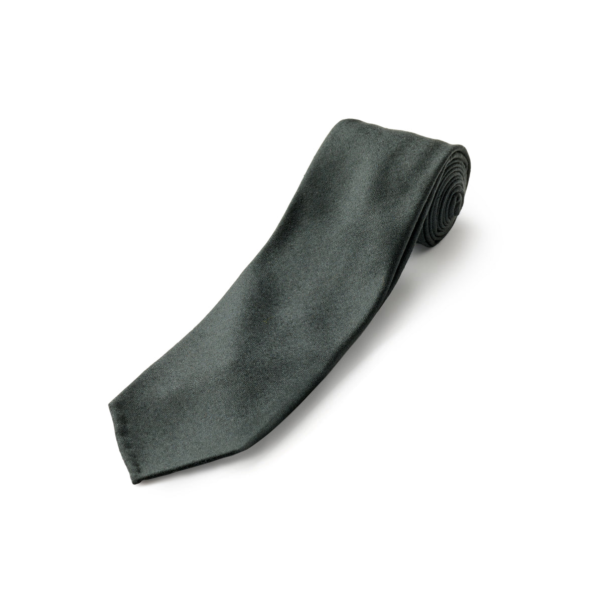 Dark Green Fox flannel tie