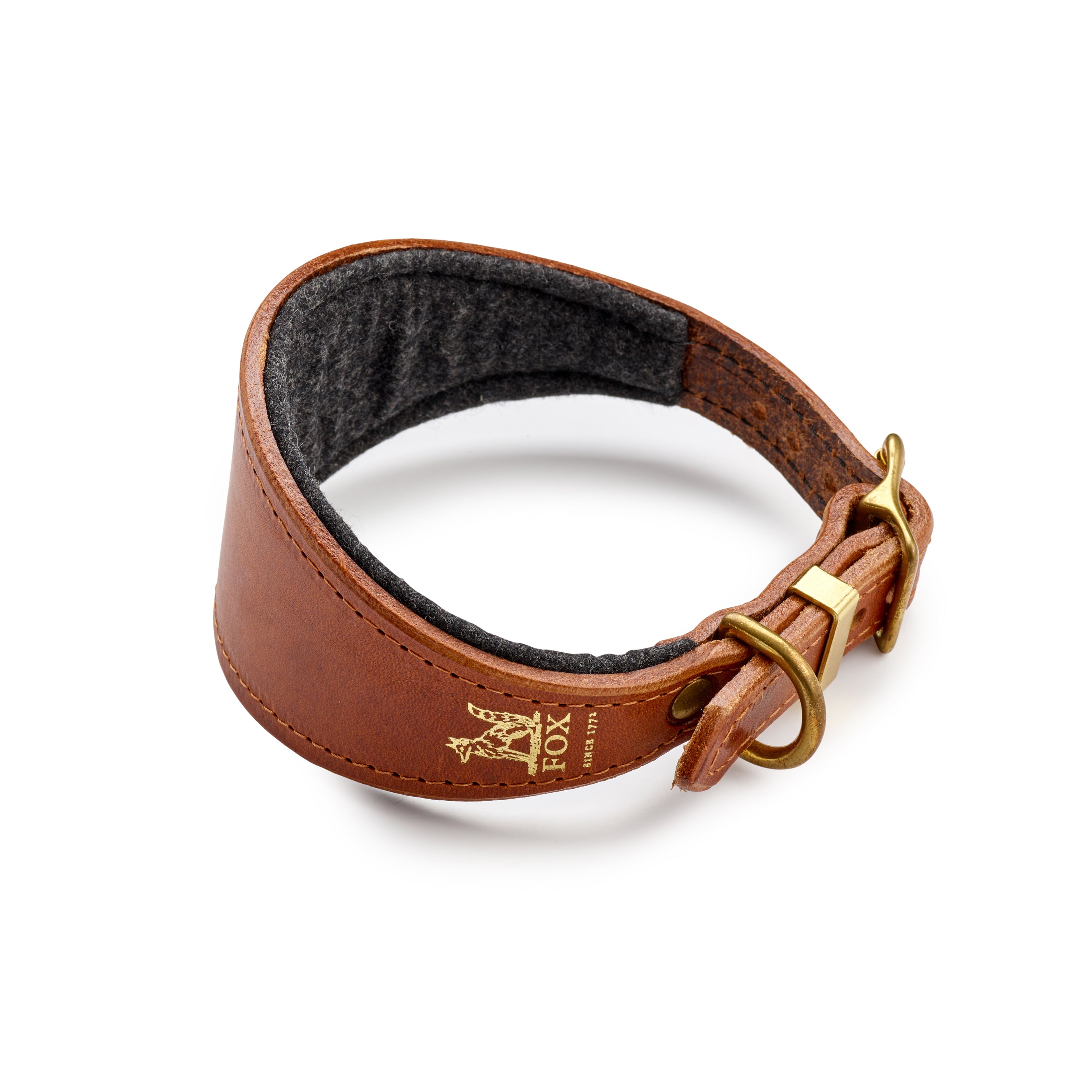 Fox x Storeys & Tails Chestnut Brown Sight Hound Collar