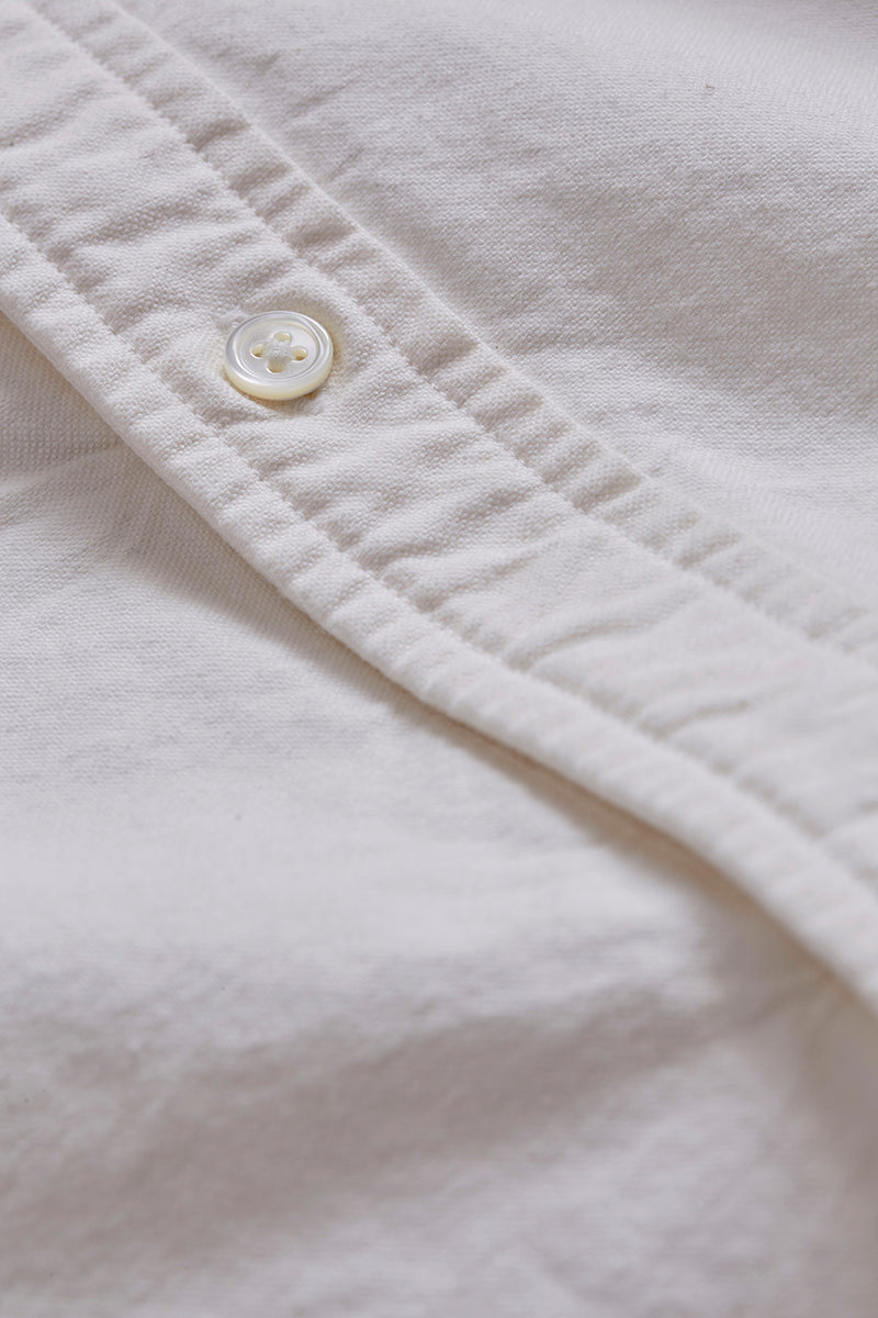 Nigel Cabourn British Officers Shirt in Off-White