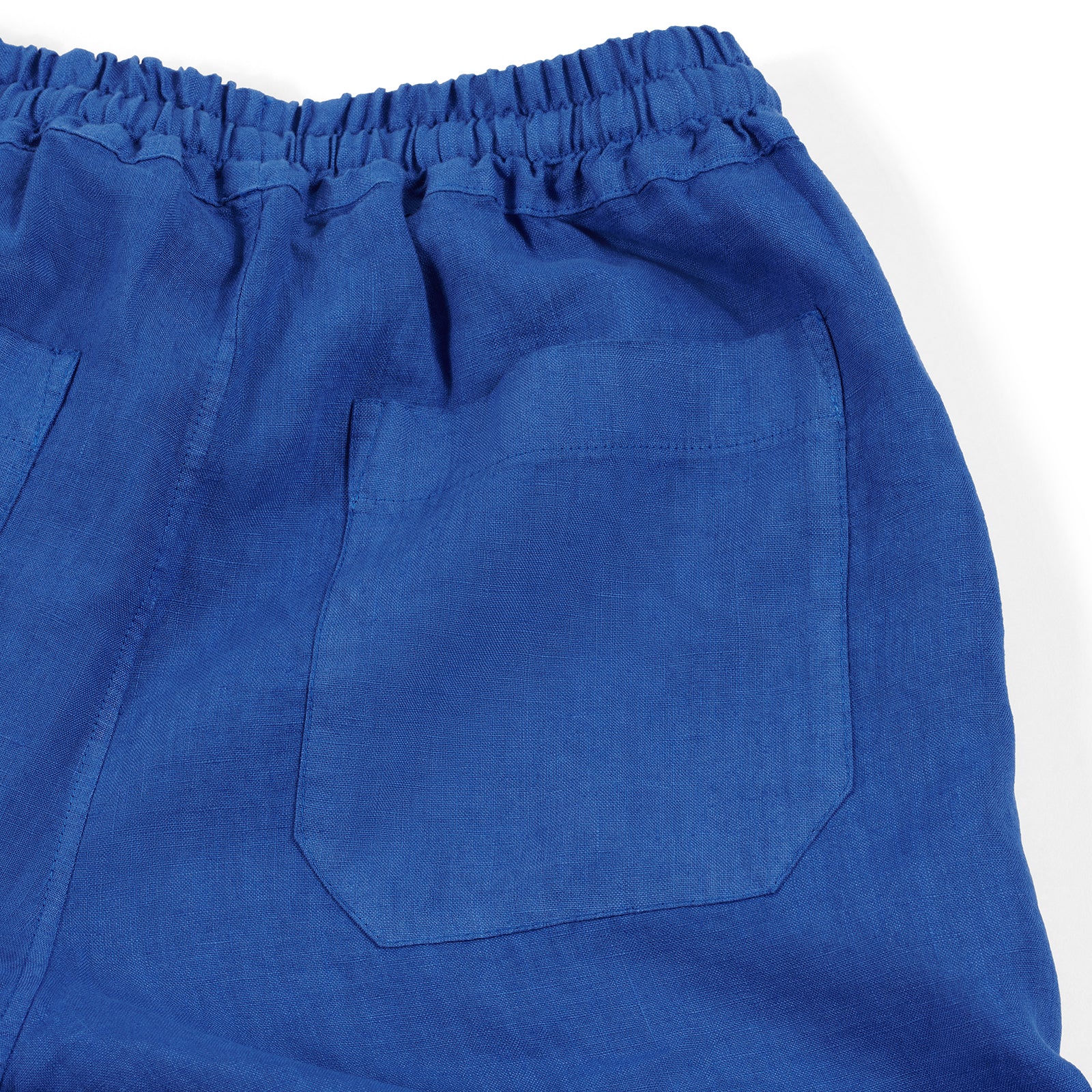 Fedeli Linen Bermuda Shorts in Tropical Blue